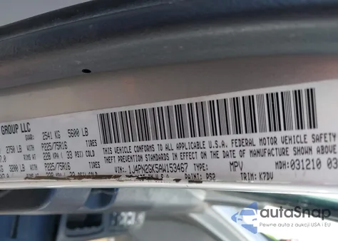 2010 Jeep Liberty Sport z USA, uszkodzony, nr VIN 1J4PN2GK5AW153467